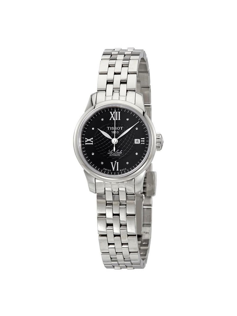 Nwt Tissot Le Locle Automatic Black Diamond Dial Ladies Watch